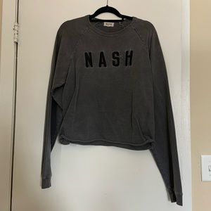 NASH Embroidered Crop Sweatshirt